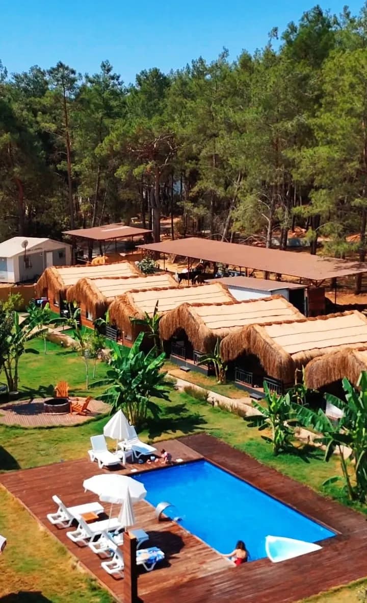 Doğanın içinde bungalov